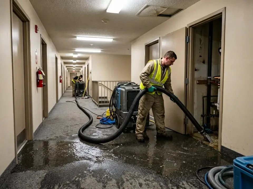 multi-unit-apartment-hallway-f-005 — frequently asked questions, Emergency Burst Pipe Water Extraction & Removal in Chalmett…